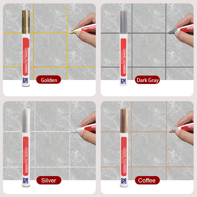 Charly | Professional Grout Pen for Ceramic Tiles | Anti-Mold Formula | Waterproof & Lightfast | Water-Based Ink | Includes Sealing Effect
