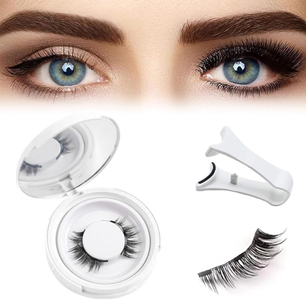 Sisica | Professional Magnetic Eyelash Set | Glue-Free & Reusable | 3D Volume Effect | Includes Precision Applicator | Wind & Water Resistant | Hypoallergenic