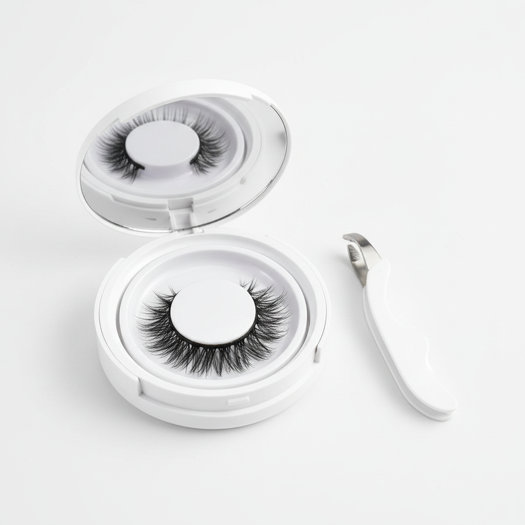 Charly | Professional Magnetic Eyelash Set | Glue-Free & Reusable | 3D Volume Effect | Includes Precision Applicator | Wind & Water Resistant | Hypoallergenic