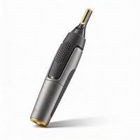 Sisica | Professional Ultra-Thin Precision Trimmer | Titanium Stainless Steel Blades | Integrated LED Light | Micro-Oscillation Technology | For Nose, Ears & Contours