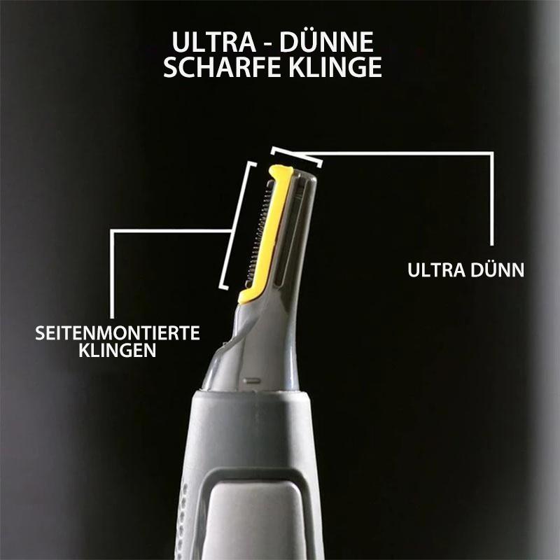 Sisica | Professional Ultra-Thin Precision Trimmer | Titanium Stainless Steel Blades | Integrated LED Light | Micro-Oscillation Technology | For Nose, Ears & Contours