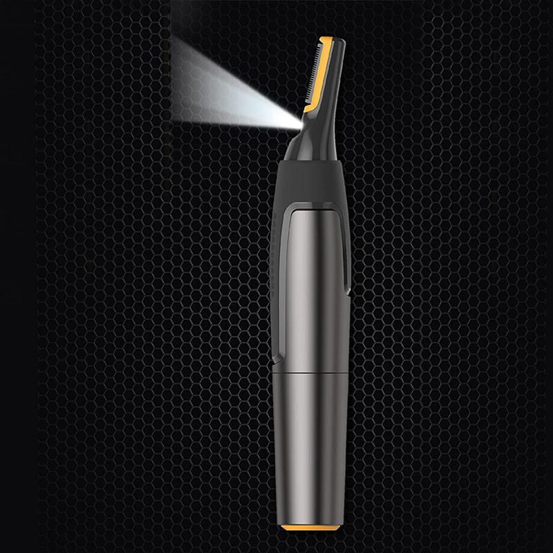 Sisica | Professional Ultra-Thin Precision Trimmer | Titanium Stainless Steel Blades | Integrated LED Light | Micro-Oscillation Technology | For Nose, Ears & Contours