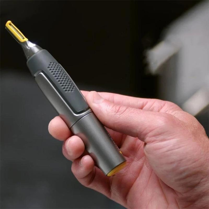 Sisica | Professional Ultra-Thin Precision Trimmer | Titanium Stainless Steel Blades | Integrated LED Light | Micro-Oscillation Technology | For Nose, Ears & Contours