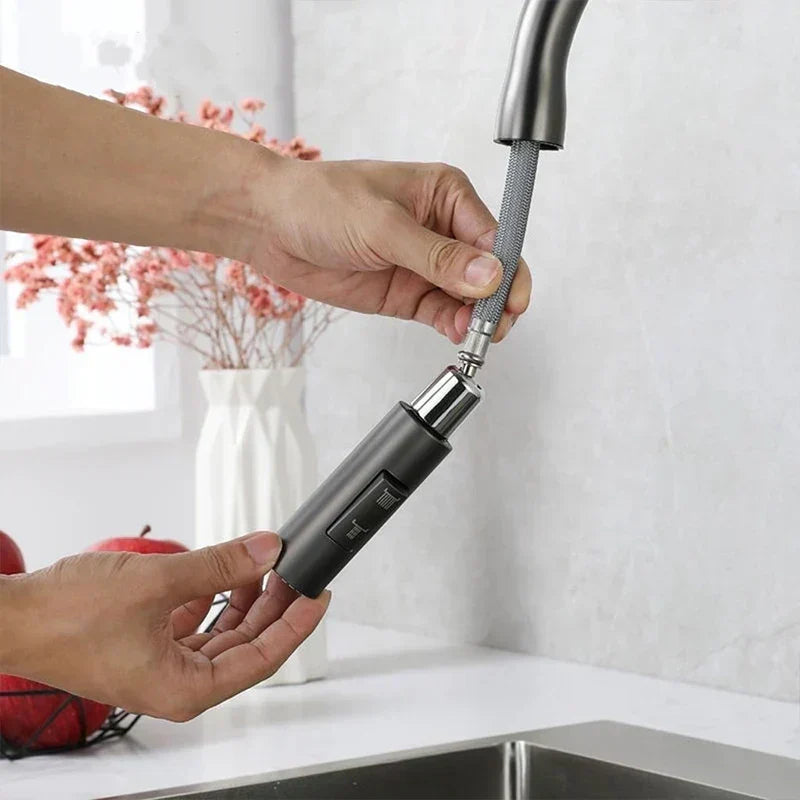 Sisica | PureFlow Kitchen Sink Tap with Pull-Out Sprayer