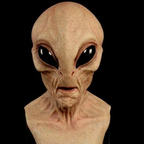 Charly | Realistic Alien Mask – Latex and Silicone Halloween Mask for Cosplay and Parties