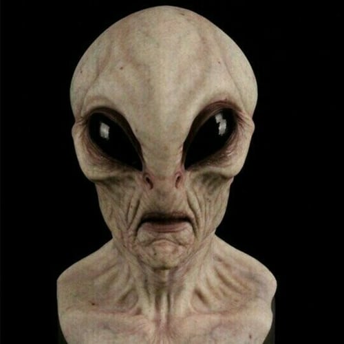 Charly | Realistic Alien Mask – Latex and Silicone Halloween Mask for Cosplay and Parties