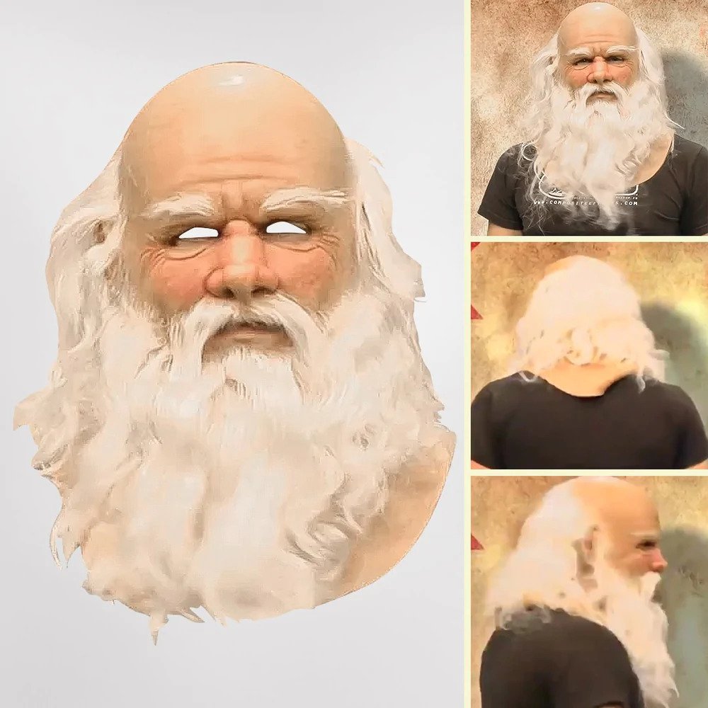 Charly | Realistic Santa Claus Mask | Latex with Comfort