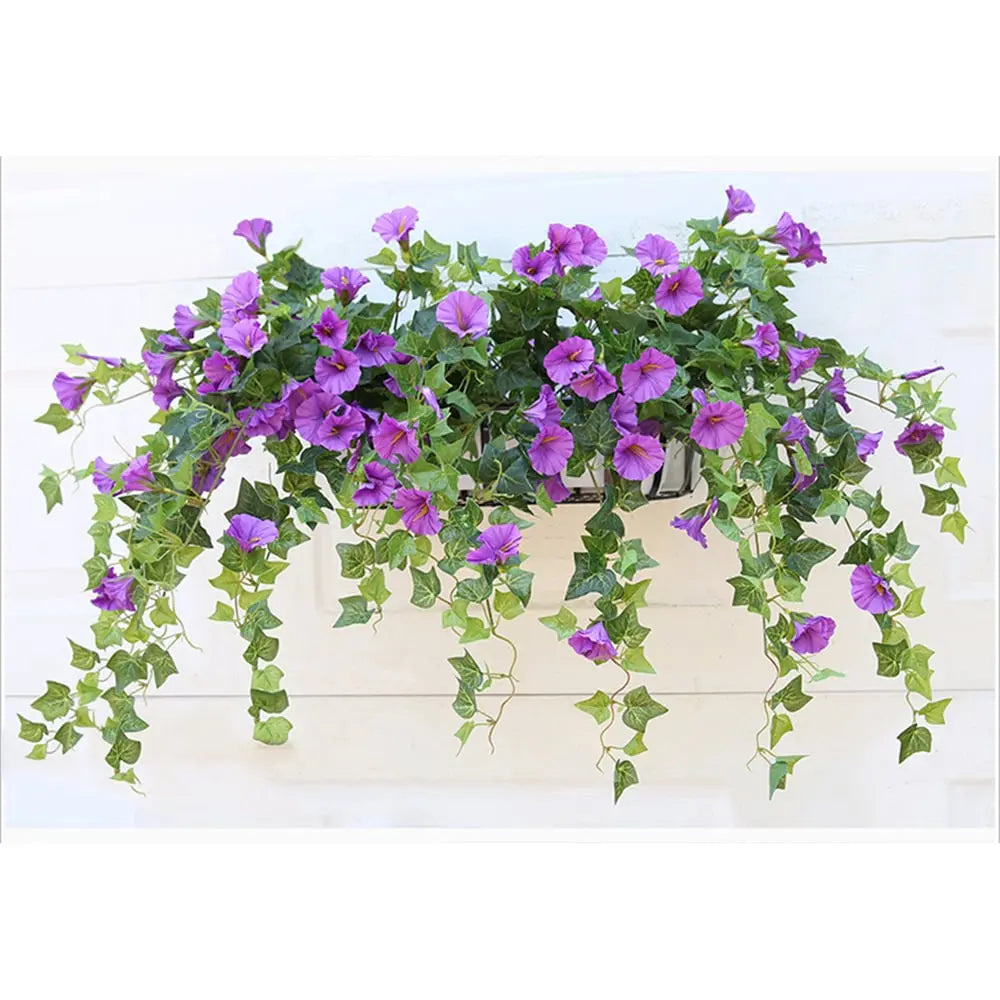 Charly | Realistic, UV-resistant artificial morning glory - Buy one, get one!