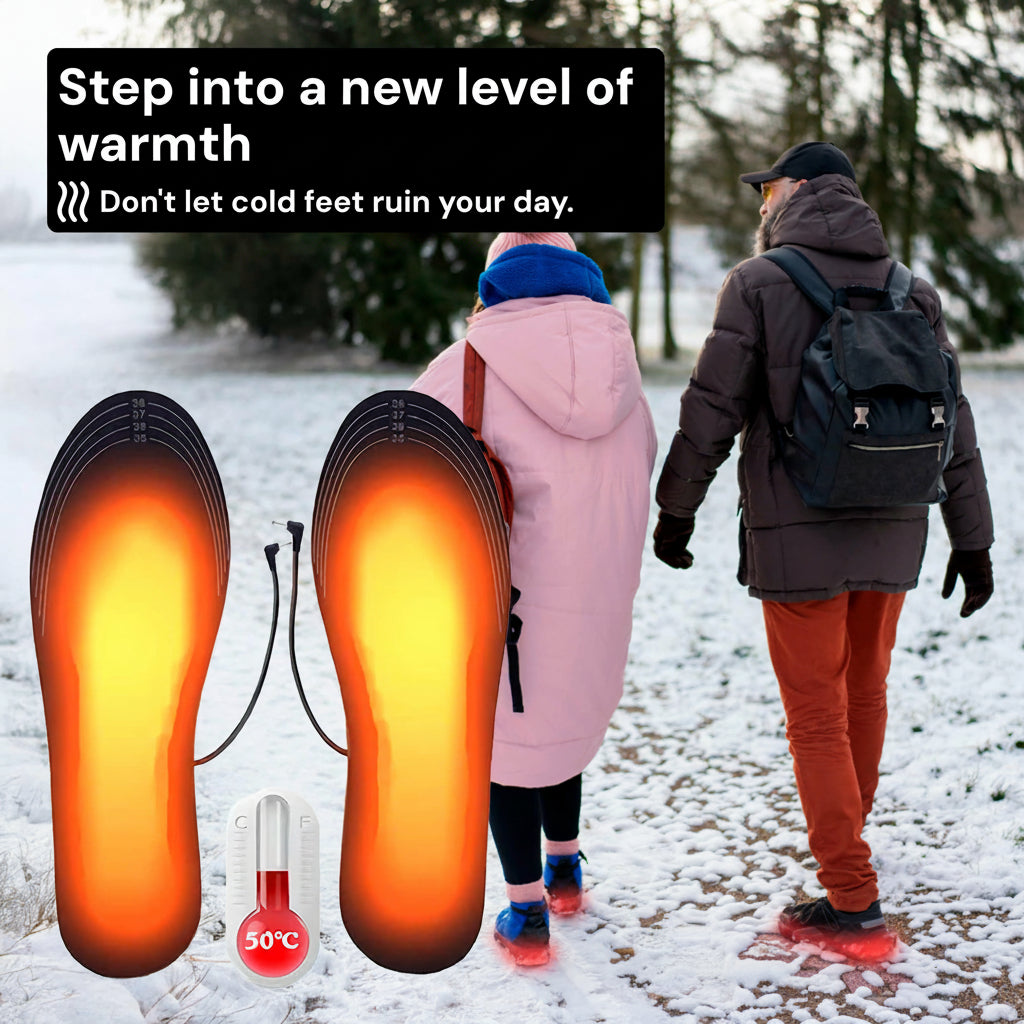 Sisica | Rechargeable Heated Insoles UK – Best Thermal Shoe Inserts for Boots, Work Boots & Everyday Winter Comfort