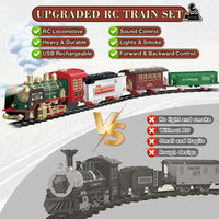 Sisica | Remote Controlled Electric Train Set | Classic Steam Locomotive with Lights