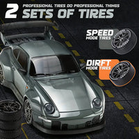 Sisica | Retro Drift Master – 4WD RC Car with LED Lights