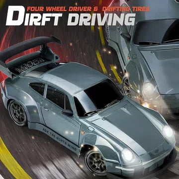 Sisica | Retro Drift Master – 4WD RC Car with LED Lights