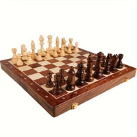 Sisica | RoyalWood Chess Set – Solid Wood Board, Detailed Pieces