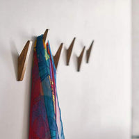 Sisica | Set of 6 Natural Wood Wall Hooks