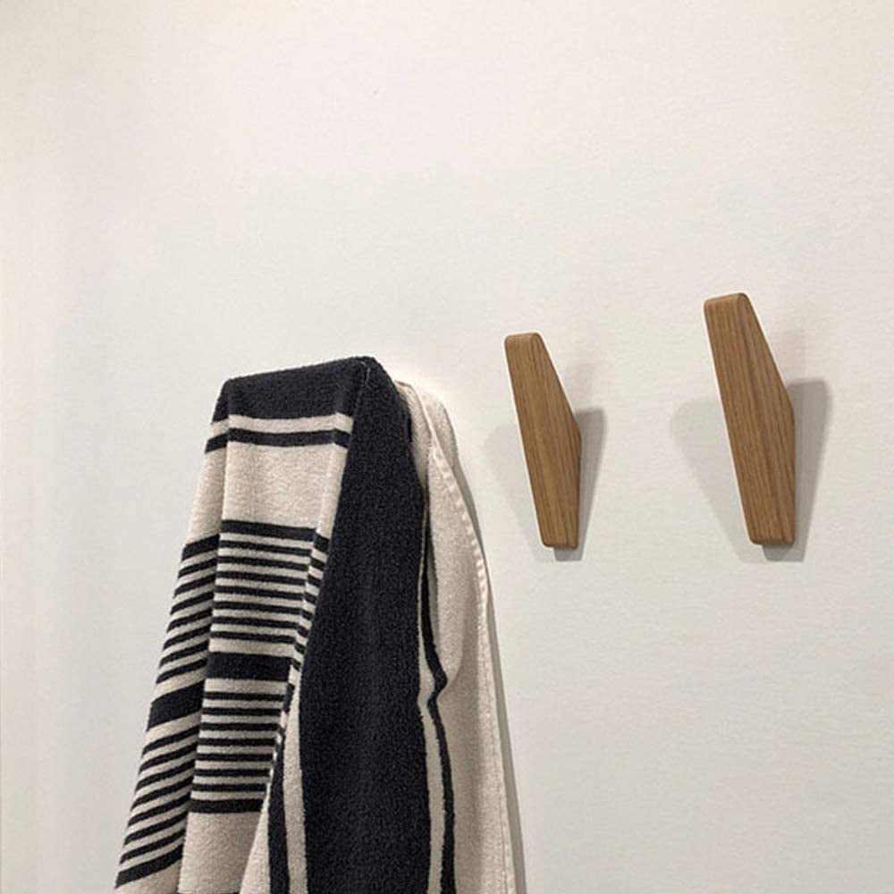 Sisica | Set of 6 Natural Wood Wall Hooks