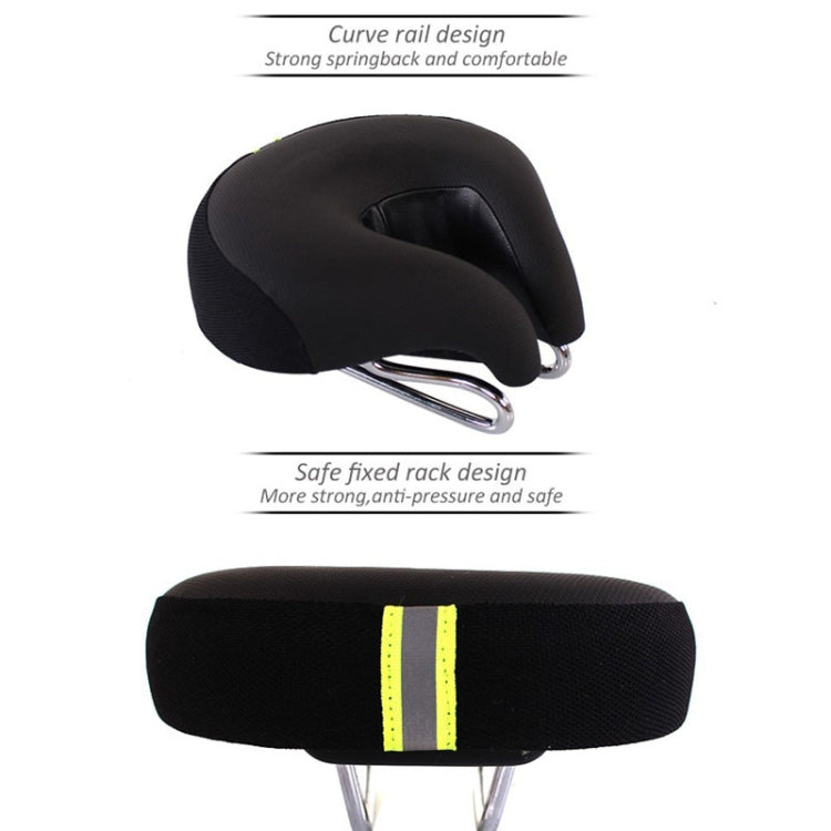Sisica | Seamless Bicycle Seat Mountain Bike Thick Soft Padding (Green)