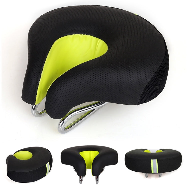 Sisica | Seamless Bicycle Seat Mountain Bike Thick Soft Padding (Green)