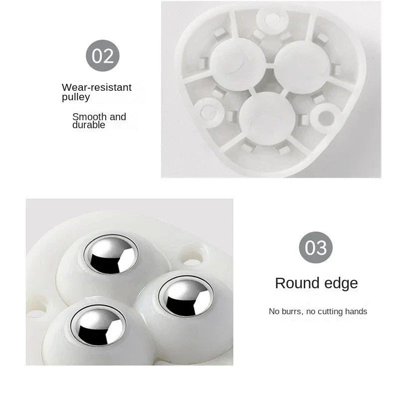 Sisica | Adhesive Swivel Casters for Furniture Movement
