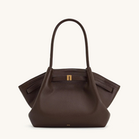Charly | Shoulder Bag Hana Pattern Faux Suede Appearance and Large Capacity