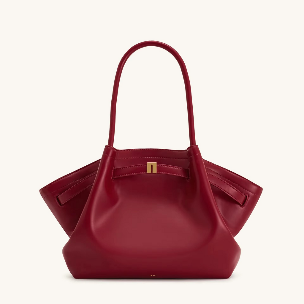 Charly | Shoulder Bag Hana Pattern Faux Suede Appearance and Large Capacity