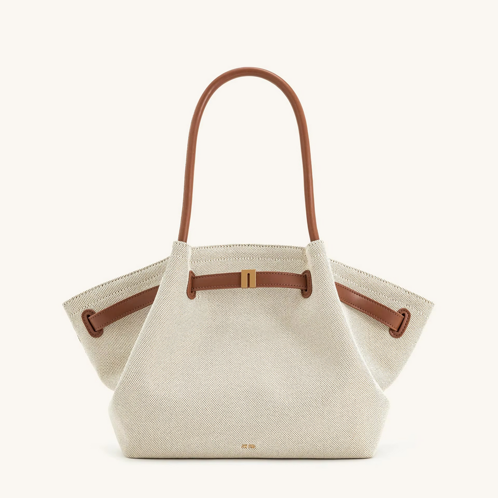 Charly | Shoulder Bag Hana Pattern Faux Suede Appearance and Large Capacity