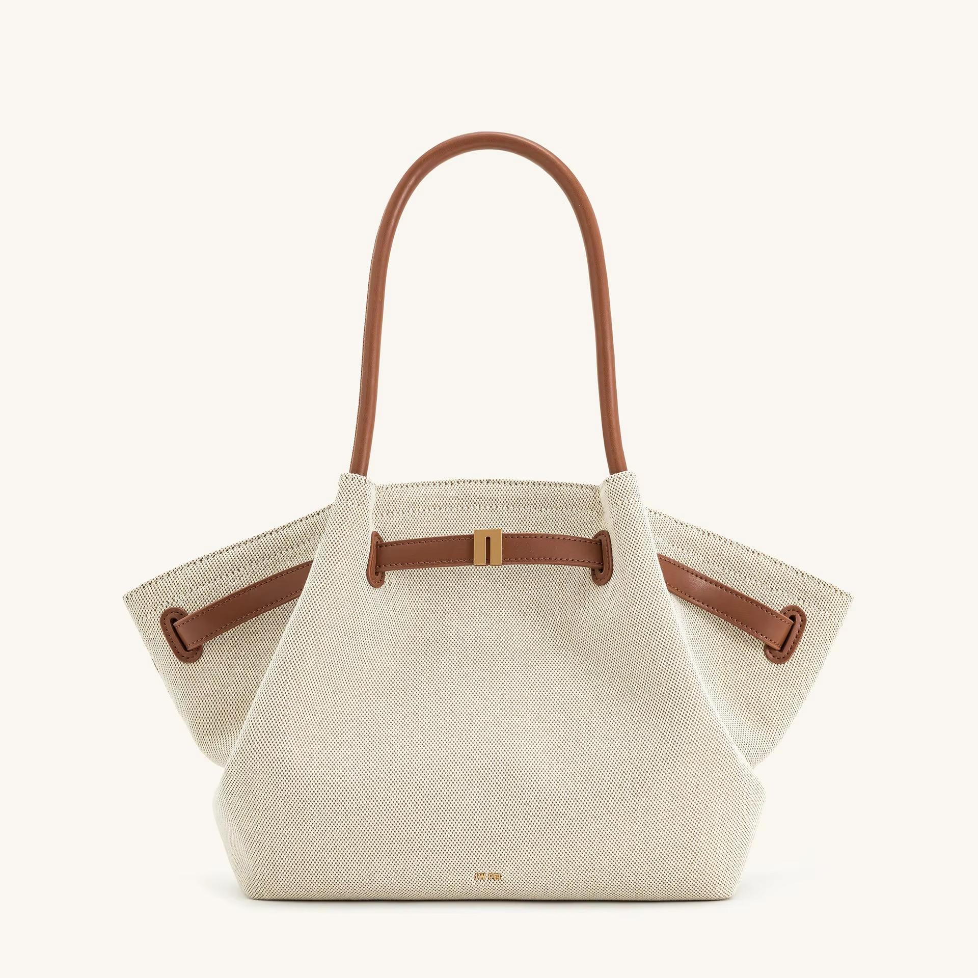 Charly | Shoulder Bag Hana Pattern Faux Suede Appearance and Large Capacity