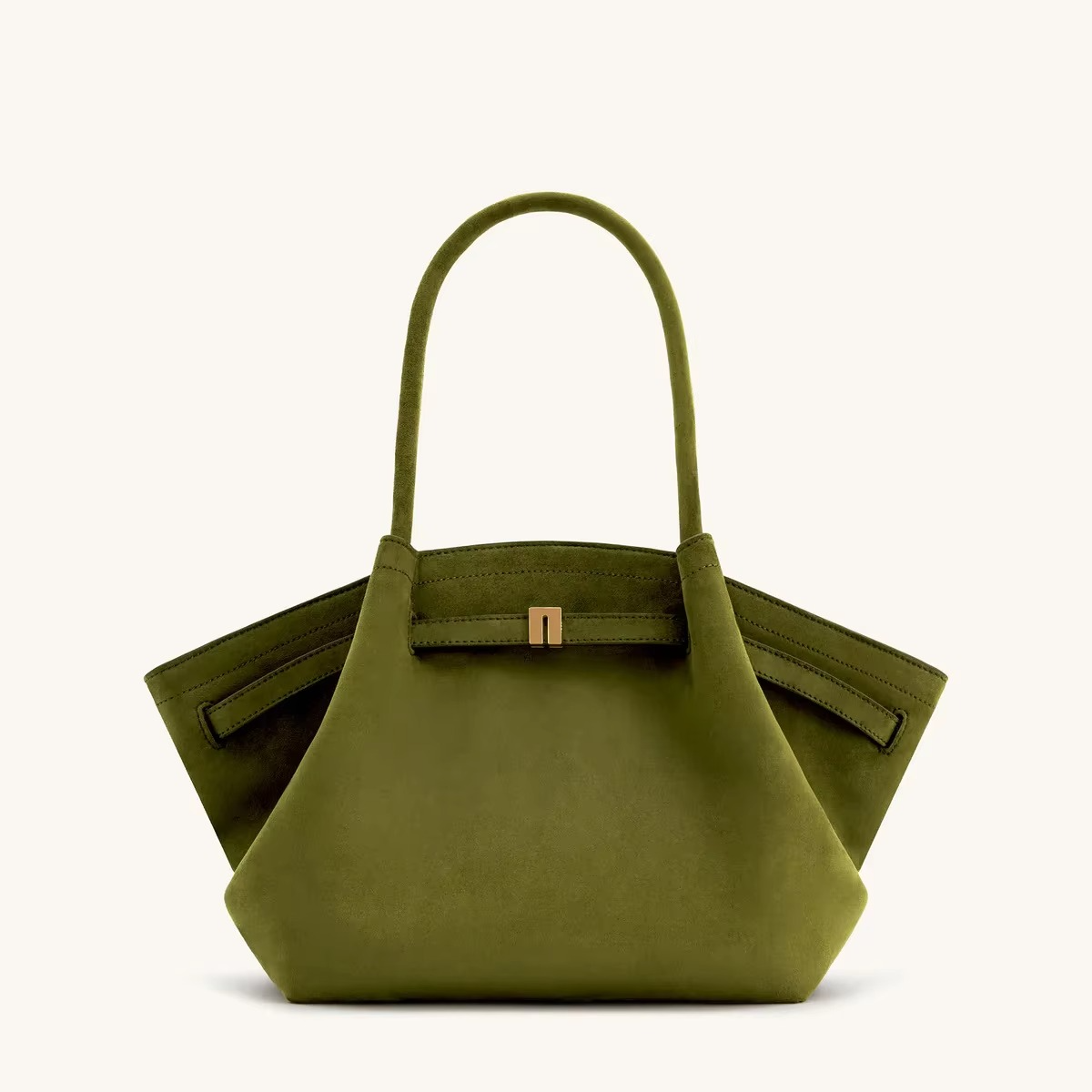 Charly | Shoulder Bag Hana Pattern Faux Suede Appearance and Large Capacity