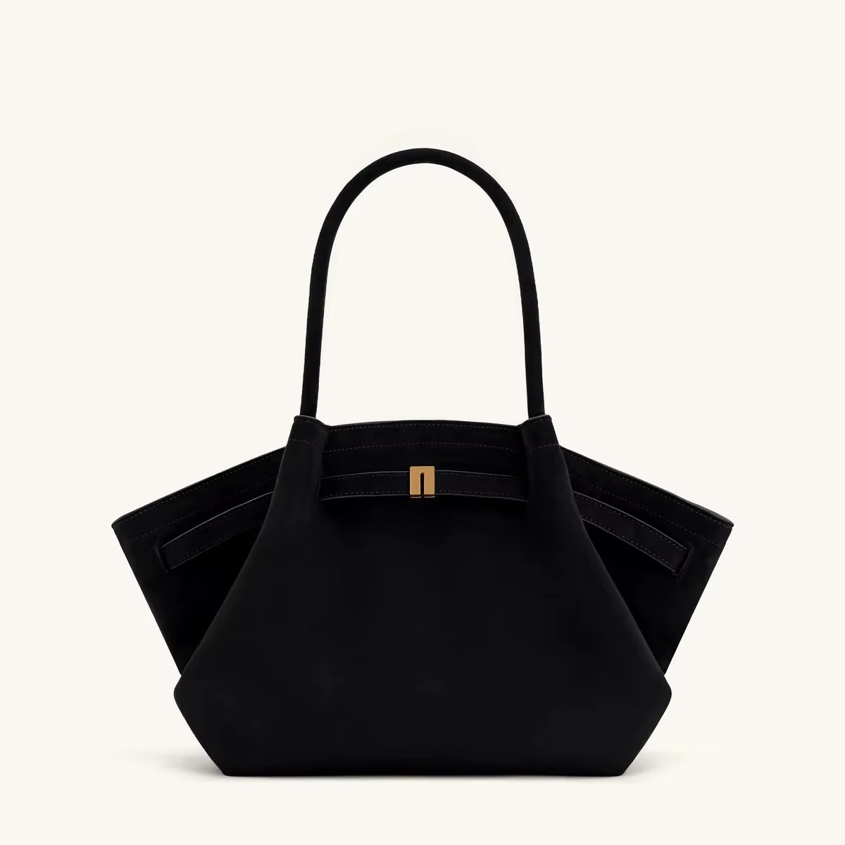 Charly | Shoulder Bag Hana Pattern Faux Suede Appearance and Large Capacity
