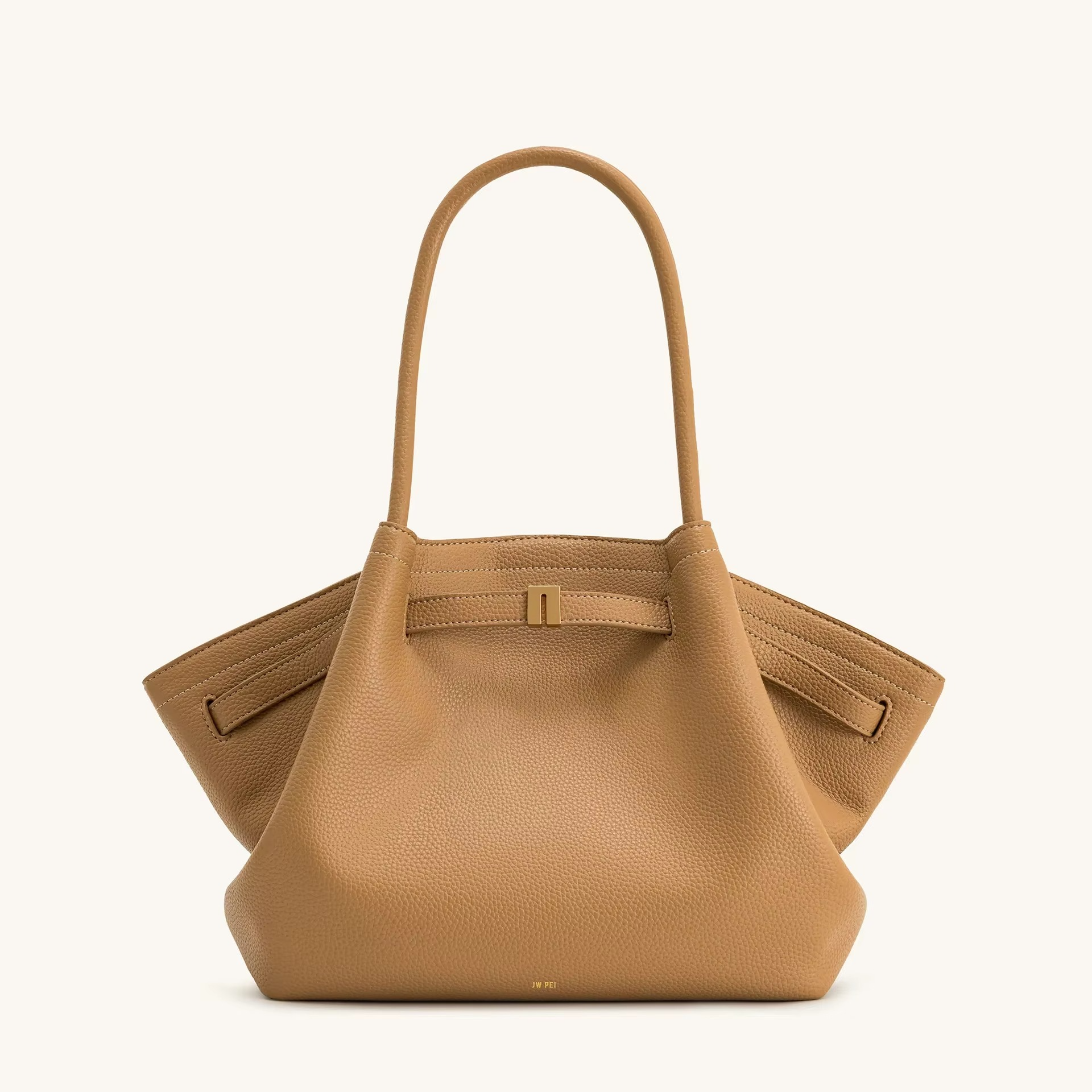 Charly | Shoulder Bag Hana Pattern Faux Suede Appearance and Large Capacity
