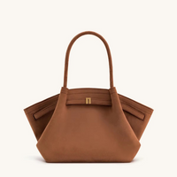 Charly | Shoulder Bag Hana Pattern Faux Suede Appearance and Large Capacity