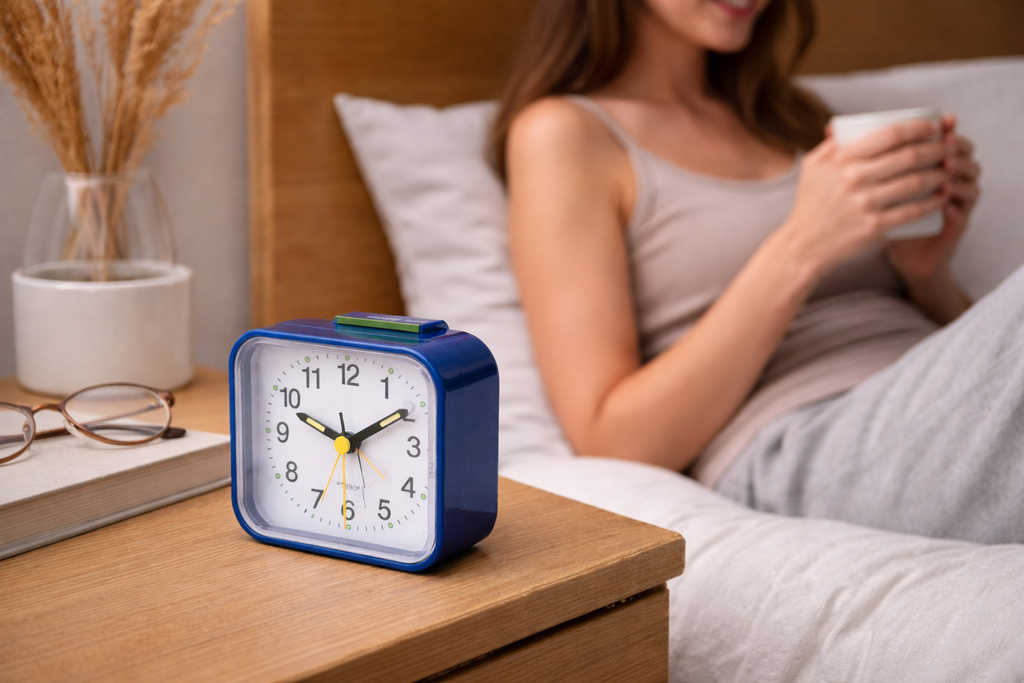 Charly | Silent & Peaceful Alarm Clock – Non-Ticking, Gentle Wake-Up Light, Snooze Function
