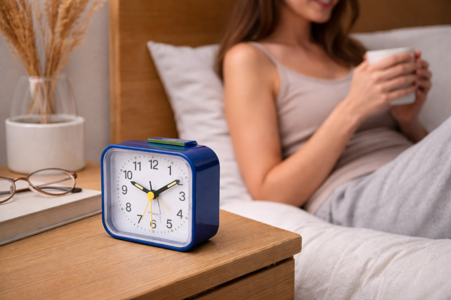 Charly | Silent & Peaceful Alarm Clock – Non-Ticking, Gentle Wake-Up Light, Snooze Function