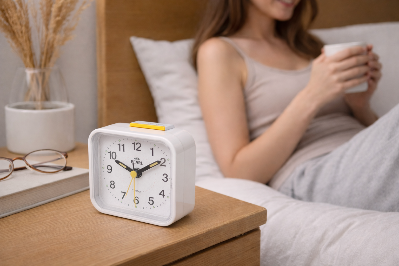 Charly | Silent & Peaceful Alarm Clock – Non-Ticking, Gentle Wake-Up Light, Snooze Function
