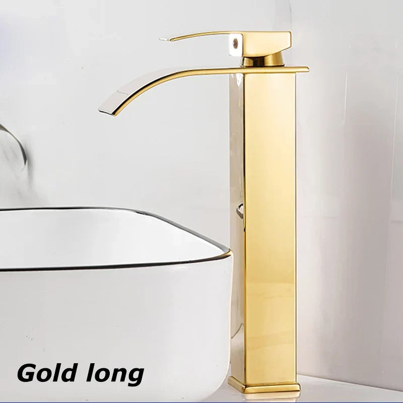 Charly Sink Mixer Aqualis Noir | Stainless Steel | Hot & Cold Water | For Bathroom & Guest Toilet
