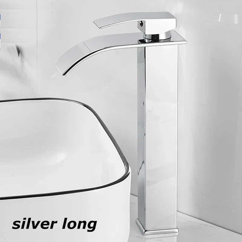 Charly Sink Mixer Aqualis Noir | Stainless Steel | Hot & Cold Water | For Bathroom & Guest Toilet