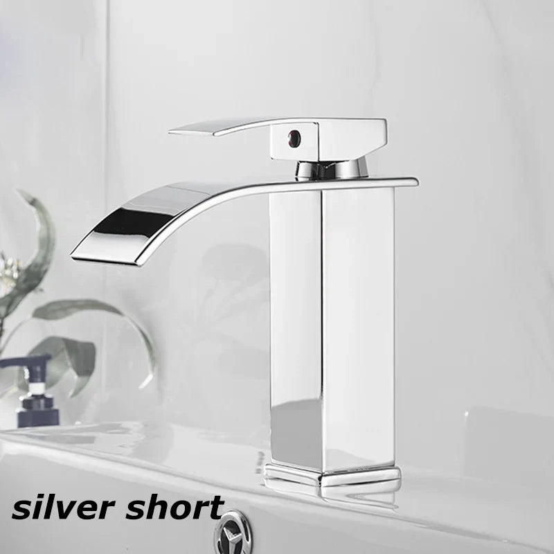 Charly Sink Mixer Aqualis Noir | Stainless Steel | Hot & Cold Water | For Bathroom & Guest Toilet