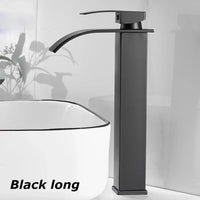 Charly Sink Mixer Aqualis Noir | Stainless Steel | Hot & Cold Water | For Bathroom & Guest Toilet