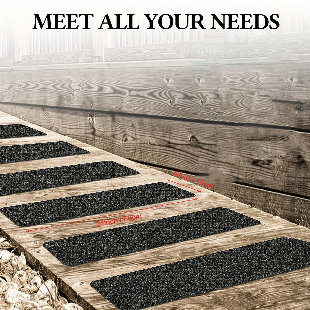 Sisica | Non-Slip Stair Treads - 10 Pack