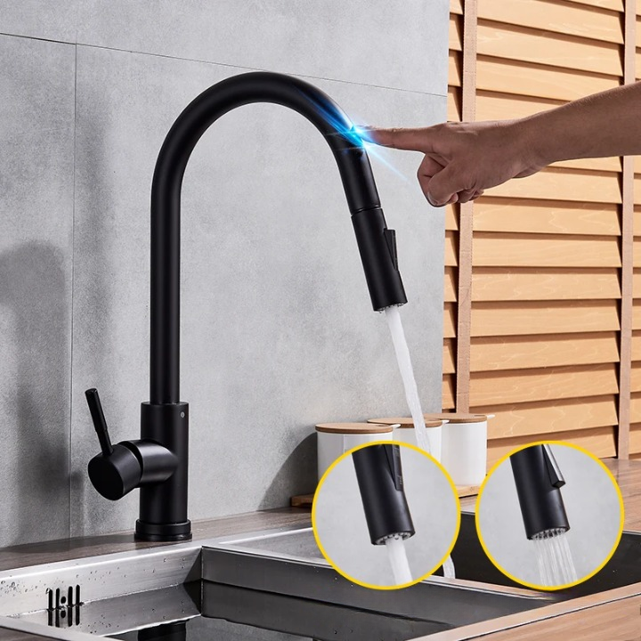Sisica | Smart Kitchen Faucet with Touch Control & Pull-Down