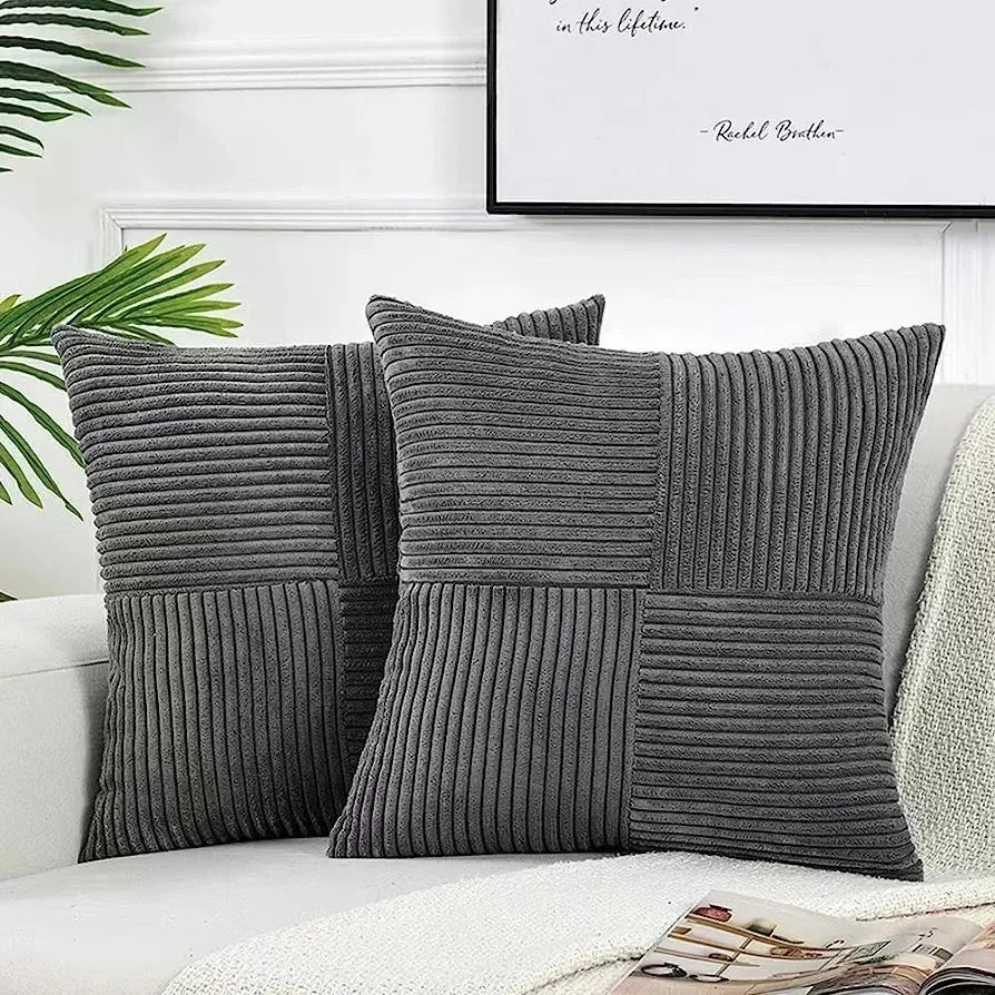 Charly | Soft Ribbed Texture Cushion Cover Set