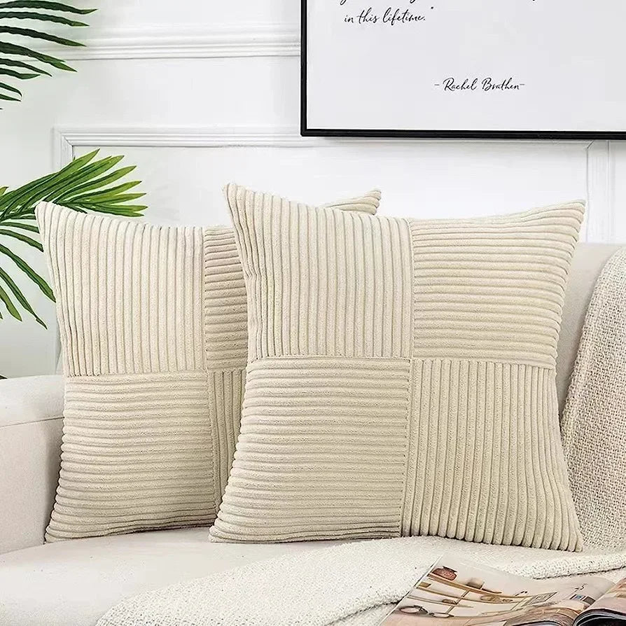 Charly | Soft Ribbed Texture Cushion Cover Set