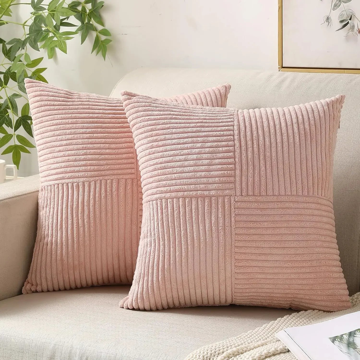 Charly | Soft Ribbed Texture Cushion Cover Set