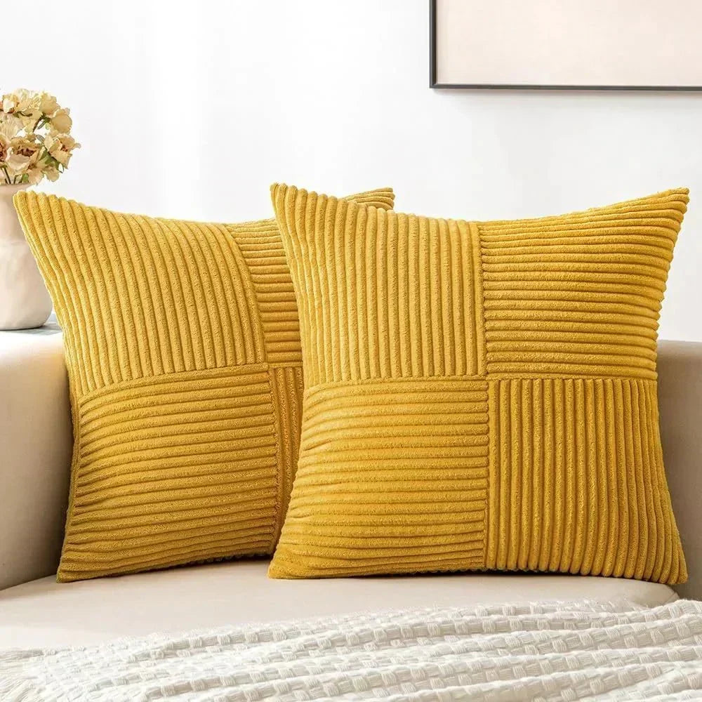 Charly | Soft Ribbed Texture Cushion Cover Set