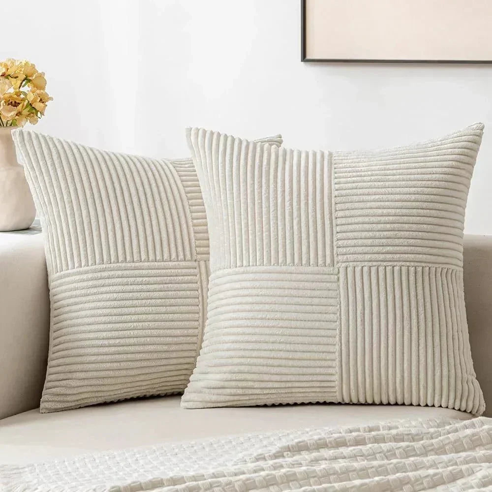Sisica | Soft Ribbed Texture Cushion Cover Set