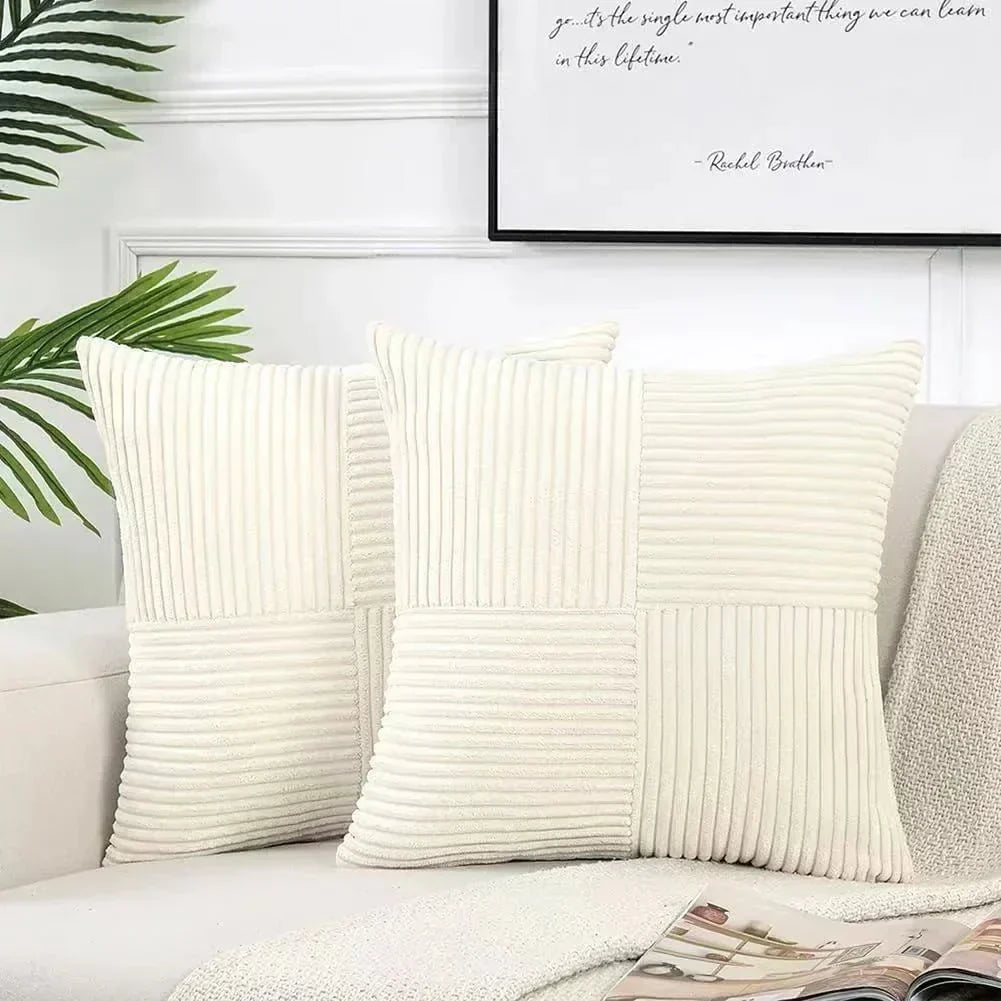 Charly | Soft Ribbed Texture Cushion Cover Set