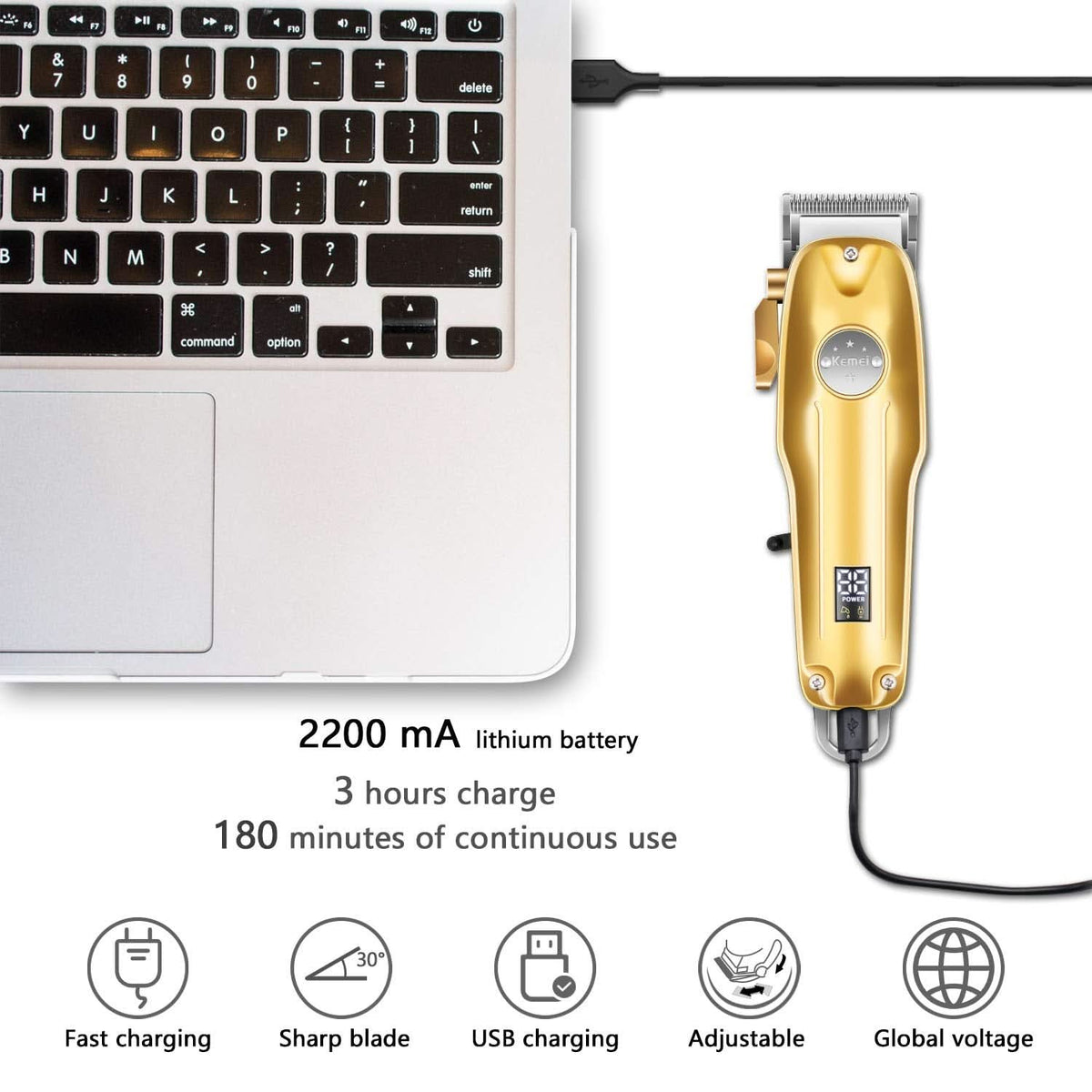 Sisica | SteelEdge X3 3-in-1 Trimmer & Shaver | Precision & Wireless | Black