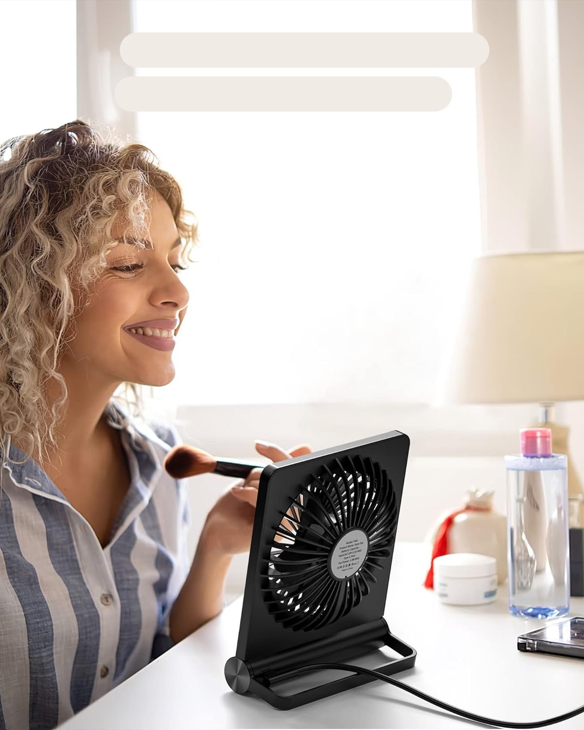 Sisica | Ultra-Light Compact USB Desk Fan, Quiet Operation