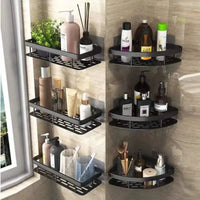 Sisica | Stylish and Practical No-Drill Shower Corner Shelf – Space-Saving Bathroom Storage Rack