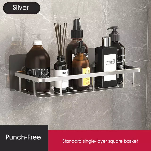 Sisica | Stylish and Practical No-Drill Shower Corner Shelf – Space-Saving Bathroom Storage Rack