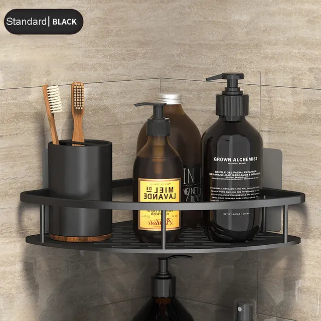 Sisica | Stylish and Practical No-Drill Shower Corner Shelf – Space-Saving Bathroom Storage Rack